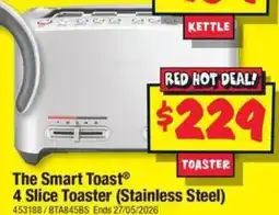JB Hi-Fi The Smart Toast 4 Slice Toaster (Stainless Steel) offer