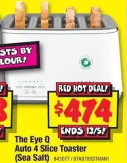 JB Hi-Fi The Eye Q Auto 4 Slice Toaster (Sea Salt) offer