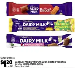 C-Store Distribution Cadbury Medium Bar offer
