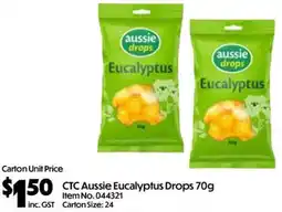 C-Store Distribution CTC Aussie Eucalyptus Drops offer