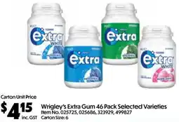 C-Store Distribution Wrigley's Extra Gum offer