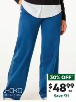 Harris Scarfe Wide Leg Trouser Jean Assorted Washes offer