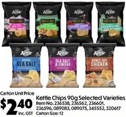 C-Store Distribution Kettle Chips offer