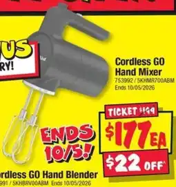 JB Hi-Fi Cordless GO Hand Mixer offer