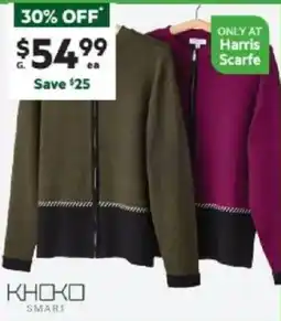 Harris Scarfe Classic Zip Spliced Knitted Jacket offer