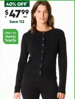 Harris Scarfe Button Crop Cardigan offer