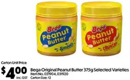 C-Store Distribution Bega Original Peanut Butter offer