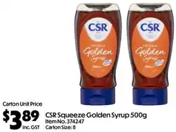 C-Store Distribution CSR Squeeze Golden Syrup offer