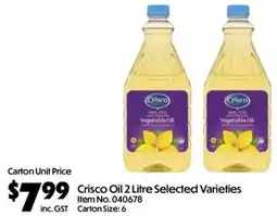 C-Store Distribution Crisco Oil offer