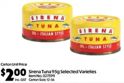 C-Store Distribution Sirena Tuna offer