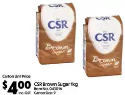 C-Store Distribution CSR Brown Sugar offer