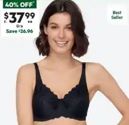 Harris Scarfe Embroidered Minimiser Bra offer