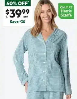Harris Scarfe SASH & ROSE Long Viscose PJ Set offer