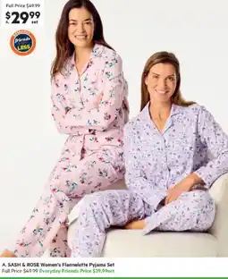 Harris Scarfe SASH & ROSE Women's Flannelette Pyjama Set offer