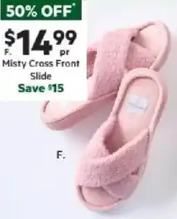 Harris Scarfe Misty Cross Front Shearling Slide offer