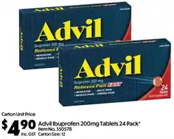 C-Store Distribution Advil Ibuprofen Tablets offer