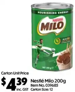 C-Store Distribution Nestlé Milo offer
