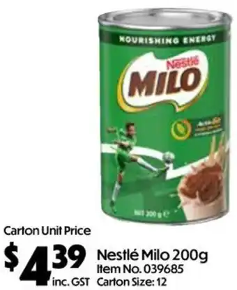 C-Store Distribution Nestlé Milo offer