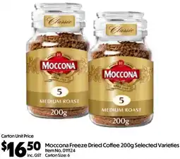 C-Store Distribution Moccona Freeze Dried Coffee offer