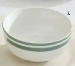 Harris Scarfe PURE TABLE TOP Camborne Green & Audrey Dinnerware Camborne Green Cereal Bowl offer