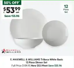 Harris Scarfe Maxwell & williams tribeca white basic dinner set offer