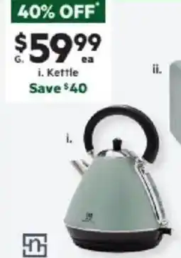 Harris Scarfe Smith nobel i vintage kettle offer