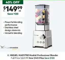 Harris Scarfe Miguel maestre madrid professional blender offer
