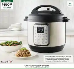 Harris Scarfe Instant pot duo 9 in 1 multicoooker offer