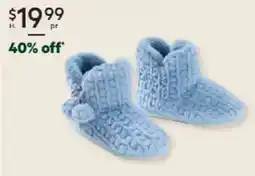 Harris Scarfe Sash & rose ocean embossed velour slipper boot offer