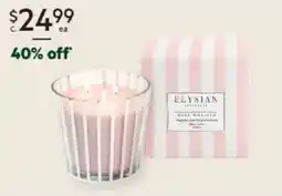 Harris Scarfe Elysian rose whisper candle offer