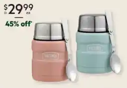 Harris Scarfe Thermos king stainless steel 470ml food jar powder blue or rose offer