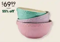 Harris Scarfe Wiltshire baking traditions mixing bowl 3pc set offer
