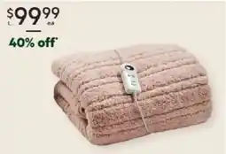 Harris Scarfe Gainsborough sherpa fleece heated throw offer