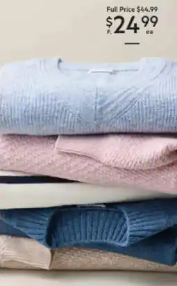 Harris Scarfe Cosy Jumper Assorted Styles & Colours offer