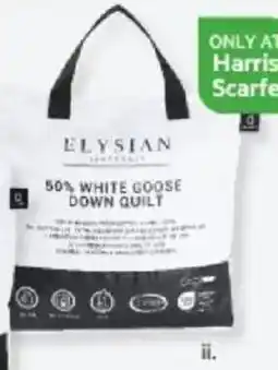 Harris Scarfe ELYSIAN 50% Goose Down & 50% Feather Quilt QB offer