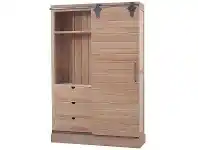 LivingStyles Marquet Mahogany Timber Sliding Door Kitchen Cupboard, Vintage Birch offer