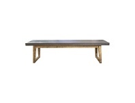 LivingStyles Hanoi Poly Cement & Timber Dining Bench, 180cm offer