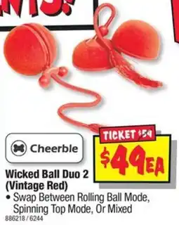JB Hi-Fi Wicked Ball Duo 2 Vintage Red offer