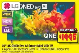 JB Hi-Fi 75 4k qned evo al smart mini led tv offer