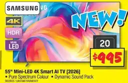 JB Hi-Fi 55 mini led 4k smart ai tv 2026 offer