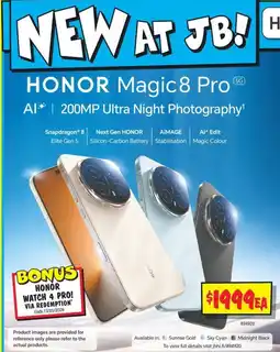 JB Hi-Fi Honor magic 8 pro offer