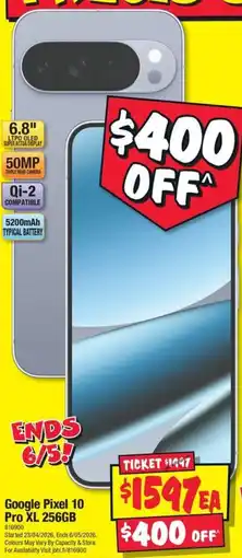 JB Hi-Fi Google Pixel 10 Pro offer