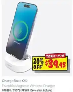 JB Hi-Fi Chargebase qi2 foldable magnetic wireless charger offer