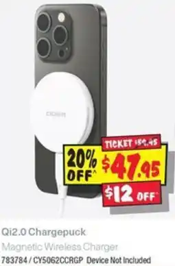 JB Hi-Fi Qi2.0 chargepuck magnetic wireless charger offer