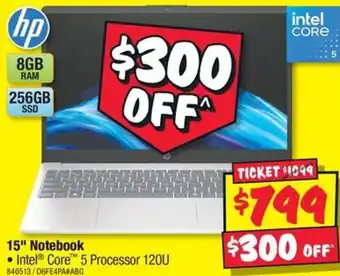 JB Hi-Fi hp 15" Notebook offer