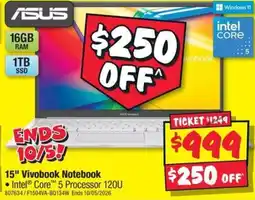 JB Hi-Fi ASUS 15" Vivobook Notebook offer