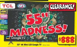 JB Hi-Fi TCL 55" 4K Mini LED Google TV offer
