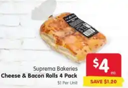 Spar Suprema Bakeries Cheese & Bacon Rolls offer
