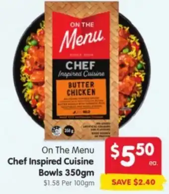Spar On The Menu Chef Inspired Cuisine Bowls offer