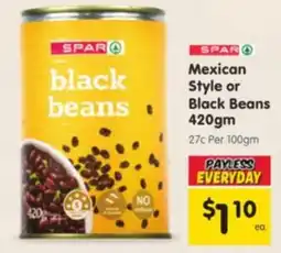 Spar SPAR Mexican Style or Black Beans offer